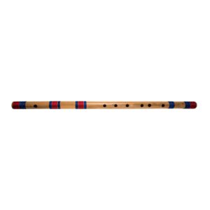 FLUTES E SCALE NATURAL MEDIUM ASSAM BAMBOO FLUTE MUSICAL INSTRUMENT SIZE 15.5 INCH BANSURI