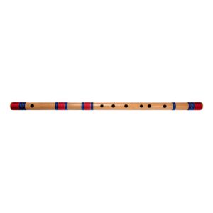 FLUTES G SCALE NATURAL MEDIUM ASSAM BAMBOO FLUTE MUSICAL INSTRUMENT SIZE 13 INCH BANSURI