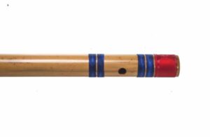 F SCALE NATURAL BASE ASSAM BAMBOO FLUTE MUSICAL INSTRUMENT SIZE 29 INCH BANSURI WITH FLUTE COVER