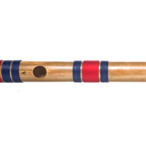A SCALE NATURAL BASE ASSAM BAMBOO FLUTE MUSICAL INSTRUMENT SIZE 22 INCH BANSURI WITH FLUTE COVER